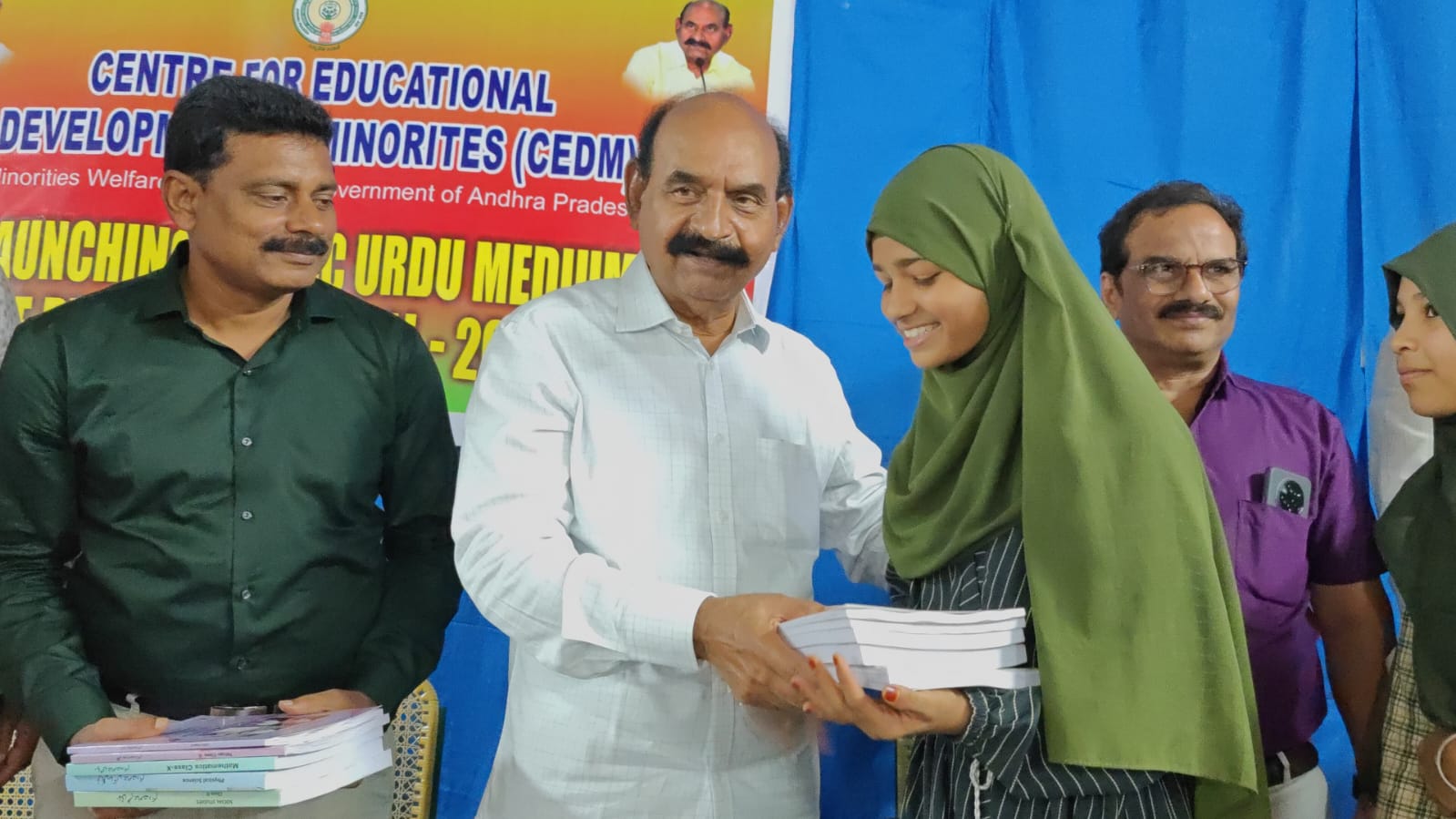Minister N.M.D. Farooq Launches Urdu Study Material for 10th Class Students
