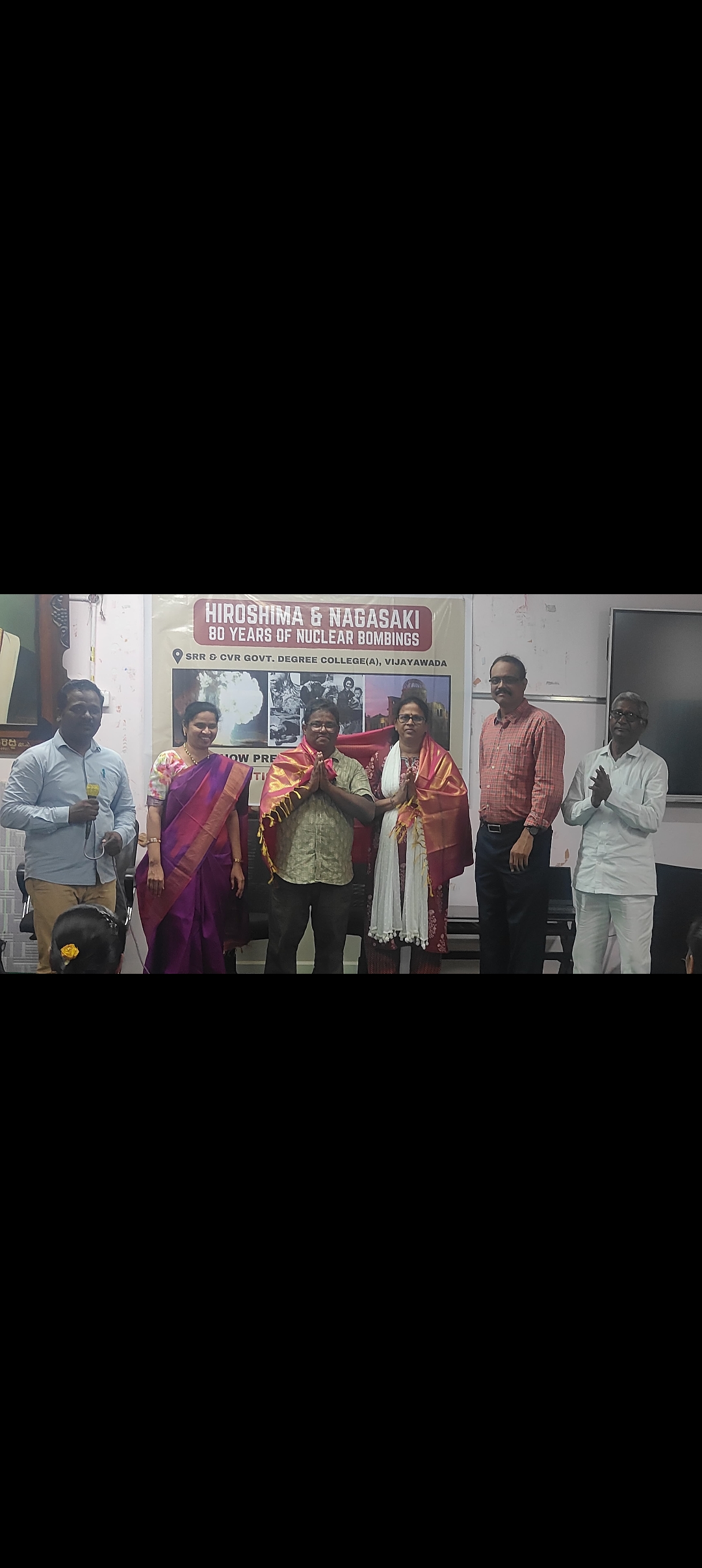 Hiroshima Day Observed at SRR & CVR Govt Degree College